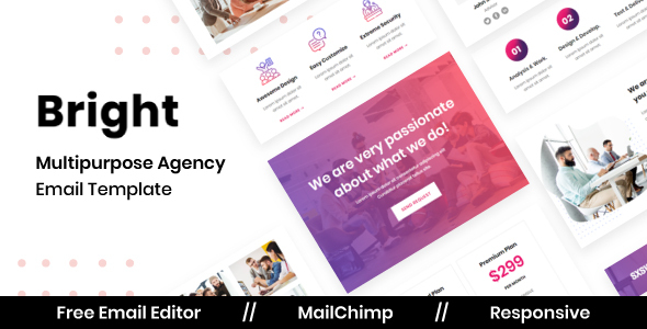 Download Bright Agency – Multipurpose Responsive Email Template Nulled 