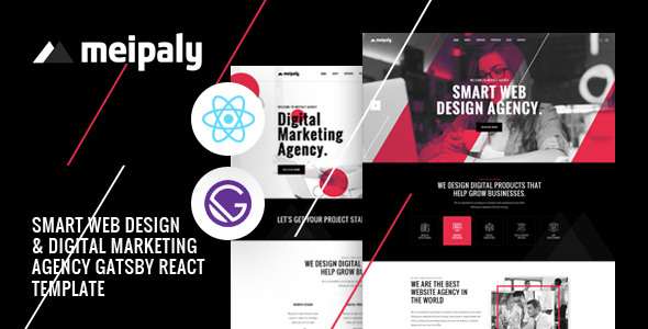 Download Meipaly – Gatsby React Digital Services Agency Template Nulled 
