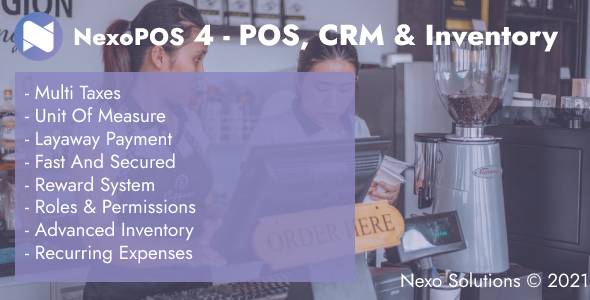 Download NexoPOS 4.x – POS, CRM & Inventory Manager Nulled 