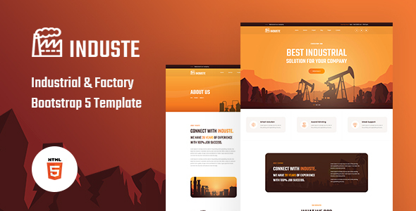 Download Induste – Industrial & Factory Bootstrap 5 Template Nulled 