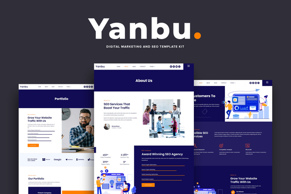 Download Yanbu – Digital Marketing & SEO Elementor Template Kit Nulled 