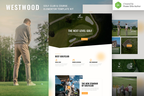 Download Westwood – Golf Club & Course Elementor Template Kit Nulled 