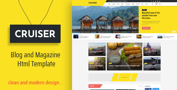 Download Cruiser – Blog and Magazine HTML Template Nulled 