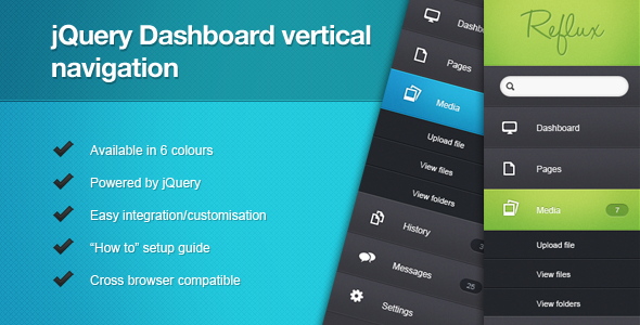 Download jQuery Dashboard Vertical Navigation Nulled 