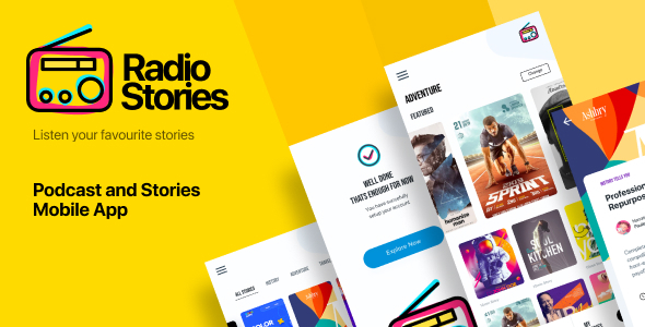 Download RadioStory | A Podcast Mobile App Figma Template Nulled 