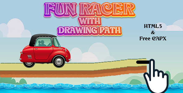 Download Fun Racer with Drawing Path (CAPX and HTML5) Car Racing Game Nulled 