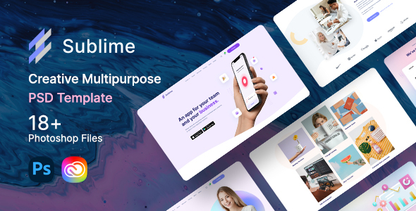 Download Sublime – Creative Multipurpose PSD Template Nulled 