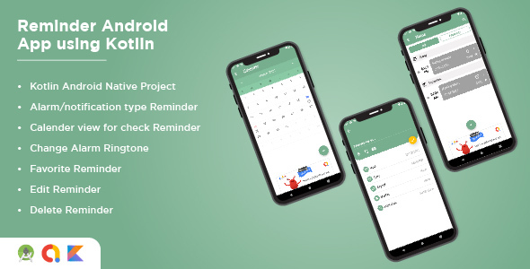 Download Reminder Android App Using Kotlin Alarm Android App Nulled 