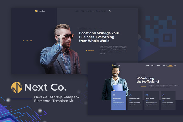 Download Next Co – Startup Company Elementor Template Kit Nulled 