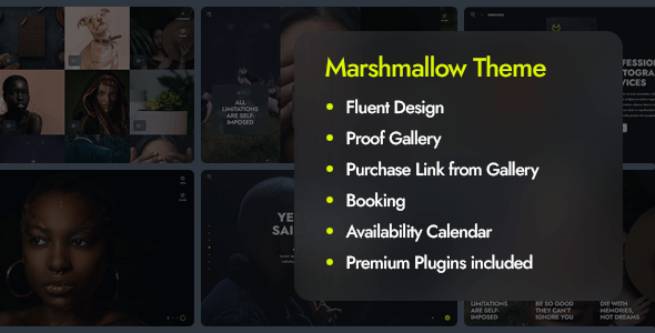 Download Marshmallow – Photographer WordPress Theme Nulled 