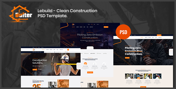 Download Bulter – Clean Construction PSD Template Nulled 