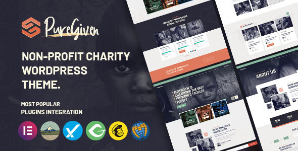Download Puregiven – Nonprofit Charity WordPress Theme Nulled 