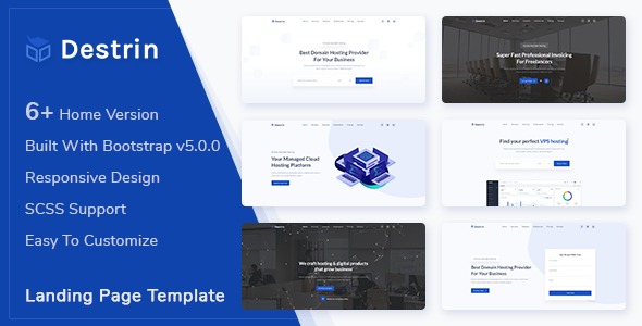 Download Destin – Bootstrap 5 Landing Page Template Nulled 