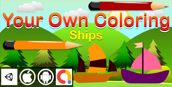 Download Edukida – Your Own Coloring Ships Unity Kids Game With Admob For Android and iOS Nulled 