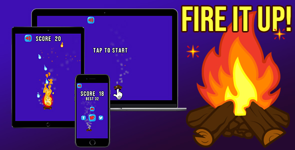 Download Fire it Up! – HTML5 Game (Construct 3 – 2 | capx | c3p) Nulled 