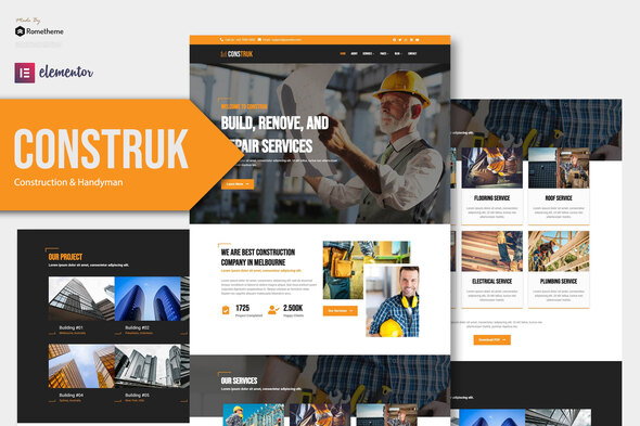 Download Construk – Construction Elementor Template Kit Nulled 