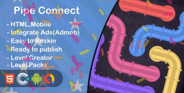 Download Pipe Connect(Html5 + Construct 3 +Mobile) Nulled 