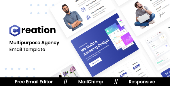 Download Creation Agency – Multipurpose Responsive Email Template Nulled 