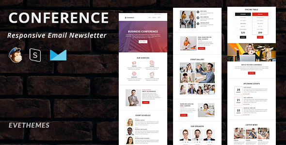 Download Conference – Responsive Email Newsletter Nulled 