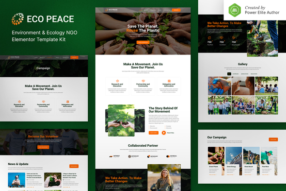 Download EcoPeace – Environment & Ecology NGO Elementor Template Kit Nulled 