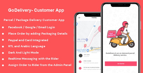 Download GoDelivery – Delivery Software for Managing Your Local Deliveries – Customer App Nulled 
