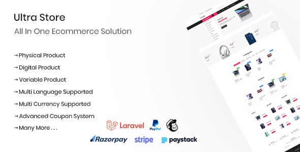 Nulled Ultra Store – All In One Ecommerce Solution free download