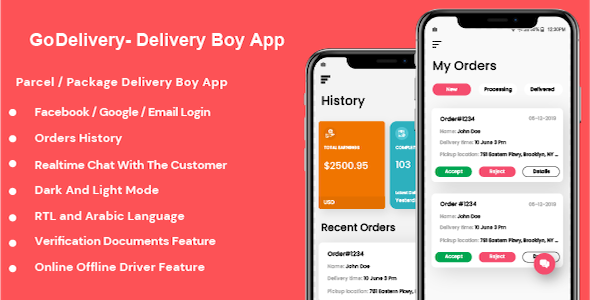 Download GoDelivery – Delivery Software for Managing Your Local Deliveries – DeliveryBoy App Nulled 
