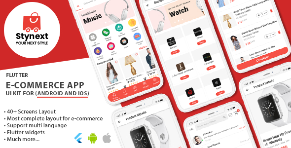 Nulled Stynext – Flutter Ecommerce App UI KIT Template (Android and IOS) free download