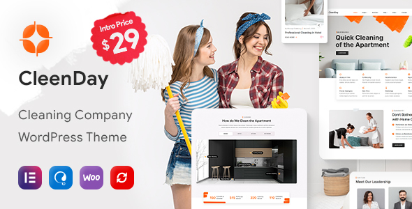 Download CleenDay – Cleaning Company WordPress Theme Nulled 