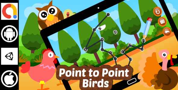 Download Edukida – Point to Point Birds Unity Kids Educational Game With Admob For Android and iOS Nulled 