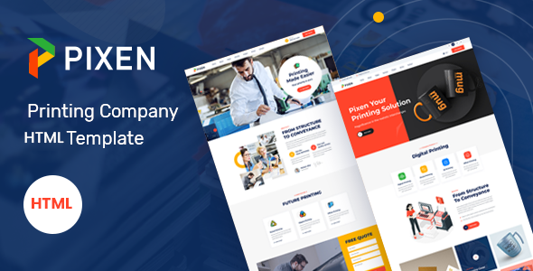 Download Pixen – Printing Services Company HTML5 Template Nulled 