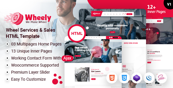 Download Wheely – Wheel Services & Repair HTML Template Nulled 