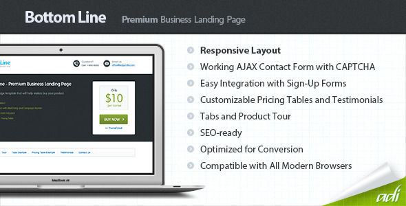 Download Bottom Line – Premium Business Landing Page Nulled 