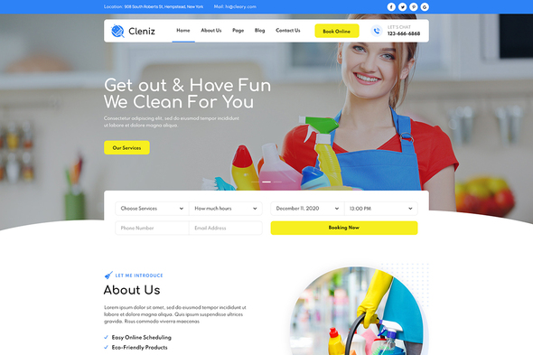 [Download] Cleniz – Cleaning Services Elementor Template Kit 