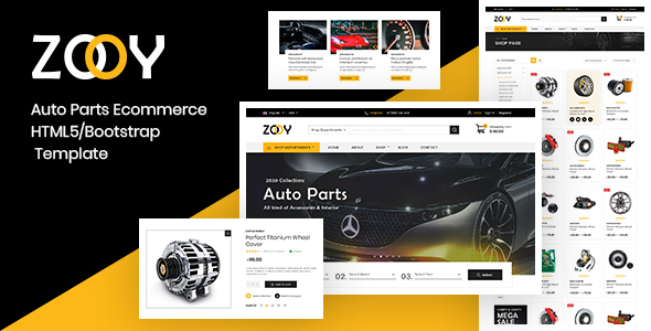 Download ZOOY – Auto Parts Store HTML Template Nulled 