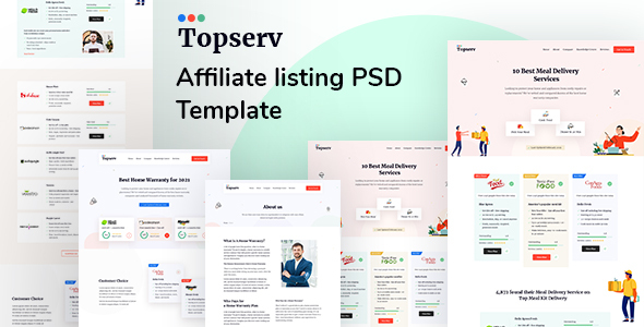 Download Topserv – Affiliate Listing PSD Template Nulled 