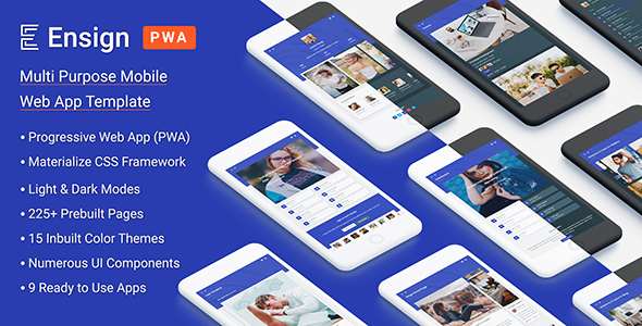 Download Ensign: Multi Purpose PWA Mobile App Template Nulled 
