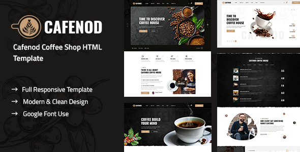 Download Cafenod – Coffee Shop HTML Template Nulled 