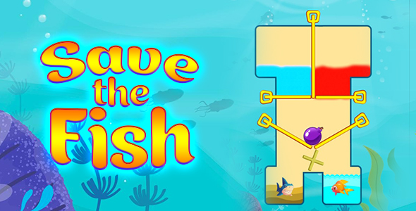 Download Save the Fish – pull the pin. Html5 & PC &  Mobile (adMob). C3p Nulled 