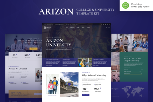 Download Arizon – College & University Elementor Template Kit Nulled 