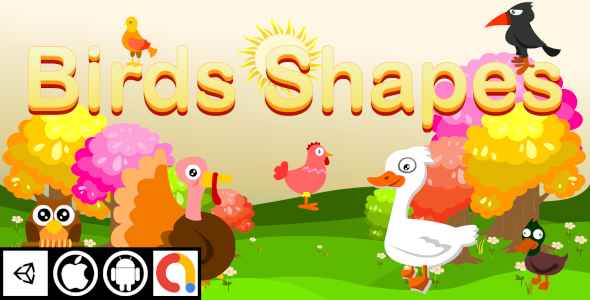 Download Edukida – Birds Shapes Unity Kids Educational Game For Android And iOS With Admob Nulled 
