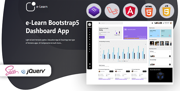 Download e-Learn – Education Bootstrap5 Admin Template & UI kit Nulled 