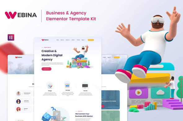 Download Webina – Business Agency & Startup Elementor Template Kit Nulled 