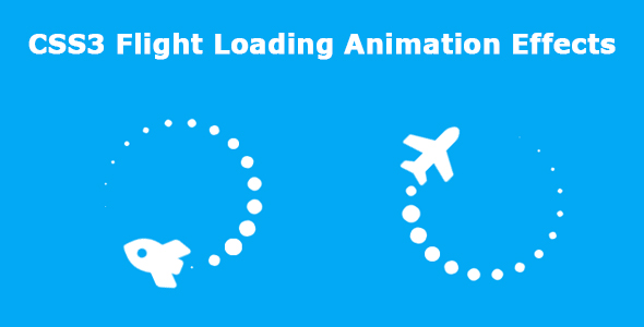 Download CSS3 Flight Loading Animation Effects Nulled 