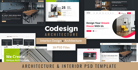 Download CoDesign – Architecture & Interior PSD Template Nulled 