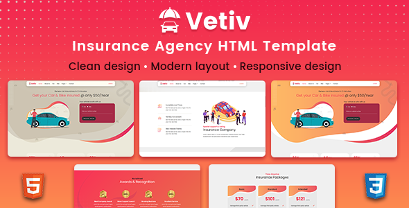 Download Vetiv – Insurance Agency HTML Template Nulled 