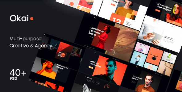 Download Okai – Multipurpose Creative Agency PSD Template Nulled 