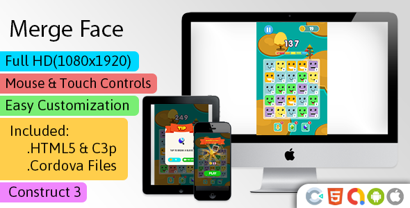 Download Swipe Cubes – HTML5 Game (Construct 3 | C3p) – Puzzle Game str8face Nulled 