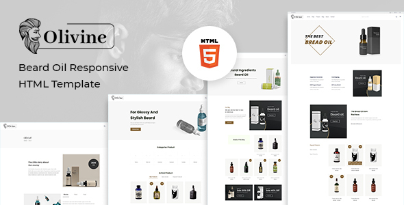 Nulled Olivine – Beard Oil HTML Template free download