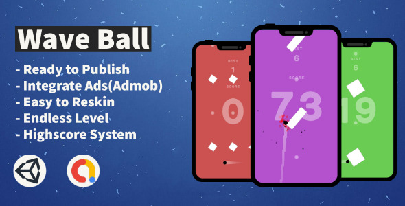 [Download] Wave Ball (Unity+Android+IOS+Admob) 